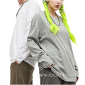 Spring solid color loose long sleeve bottoming shirt